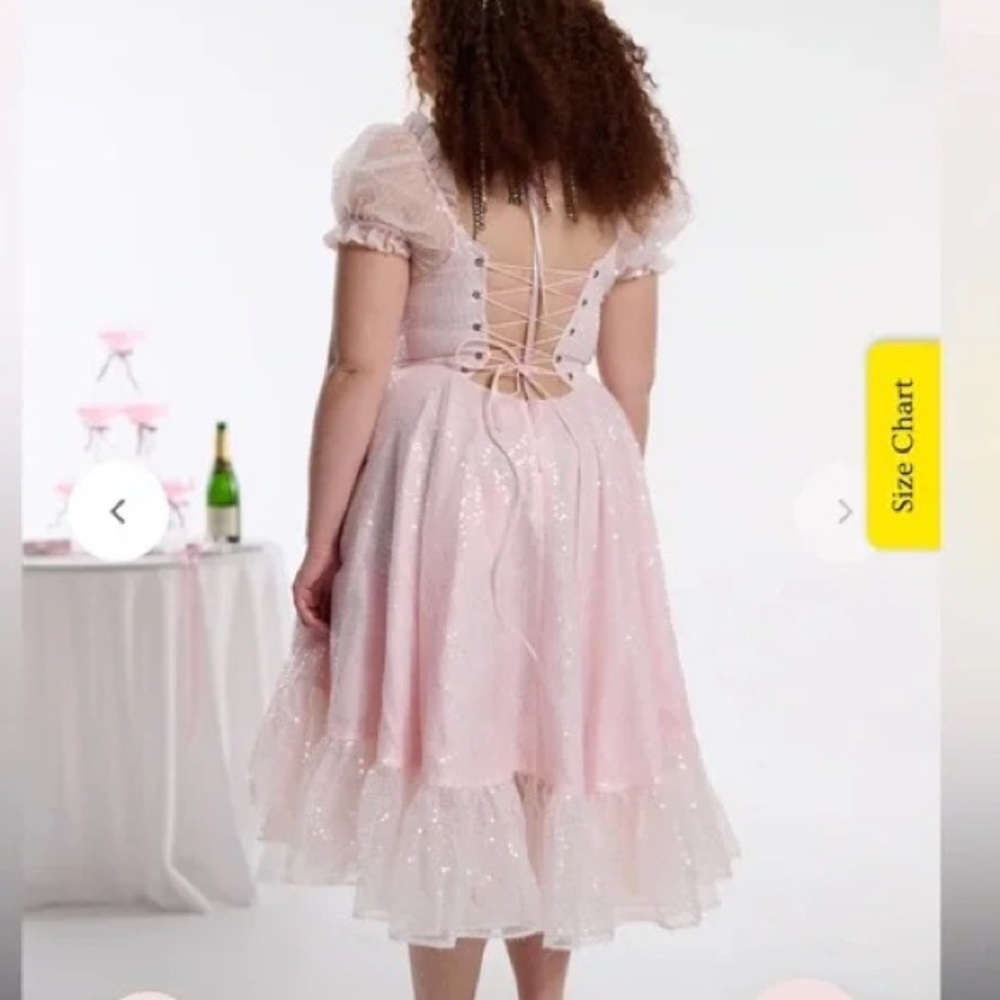 SOLD Selkie Sparkling Foxglove dress - Picture 3 of 6